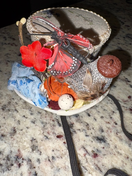 LITTLE MISS HATTITUDE Handmade Mini Top Hat Tea Party Kentucky Derby Fascinator main image 9
